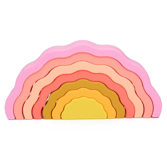 Rainbow Montessori Soft Block Silicone Building