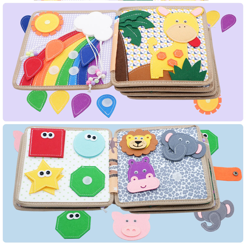 Montessori Busy Felt Board Quiet Book