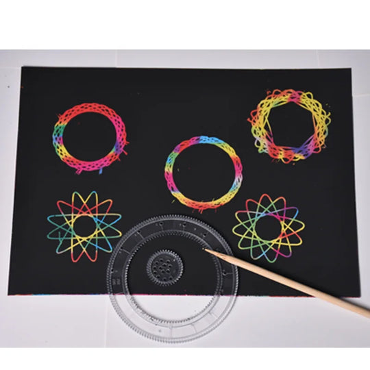 Geometric Spirograph Drawing Set