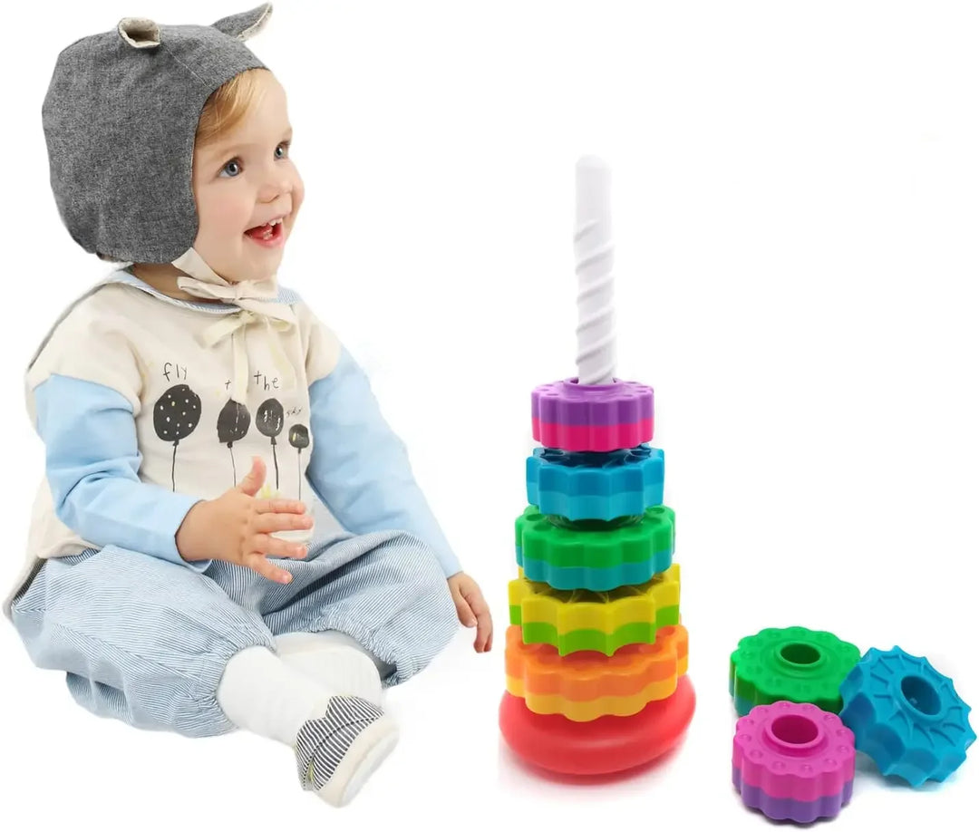 Montessori Rotating Rainbow Tower