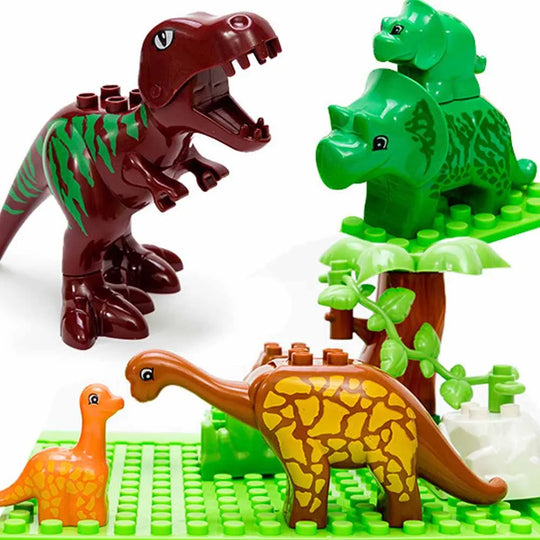 43Pcs Dino Valley Building Blocks