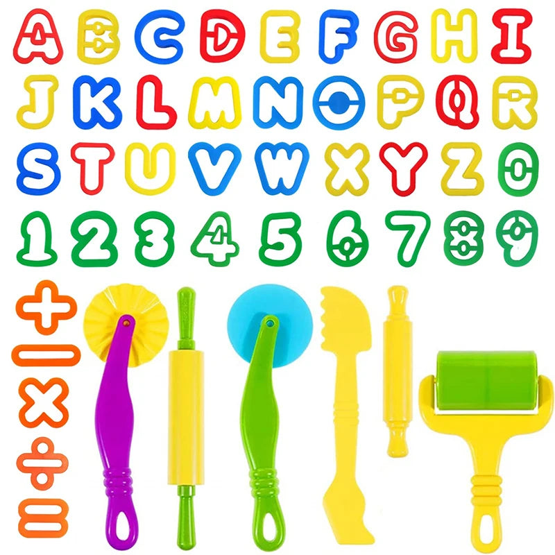 Playdough tools Letters Numbers