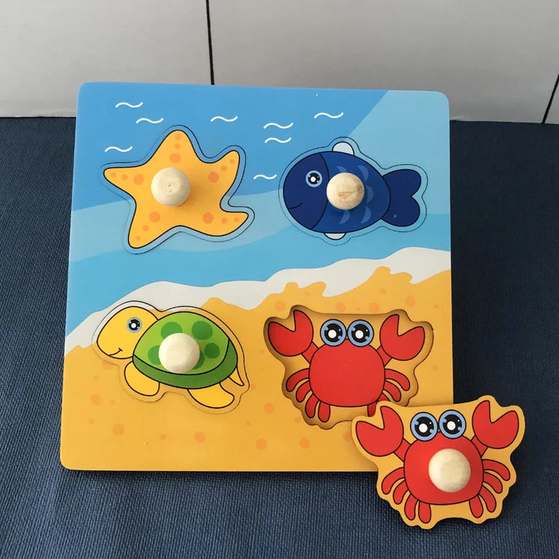 Montessori Wooden Puzzle for Babies