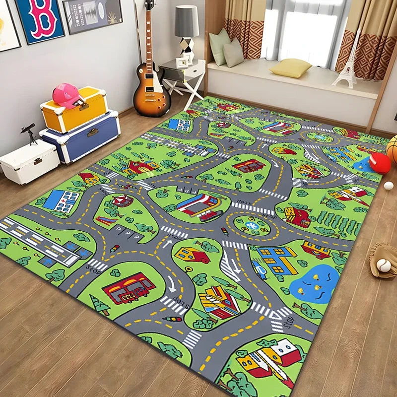 Kids Rug Play Carpet City Life