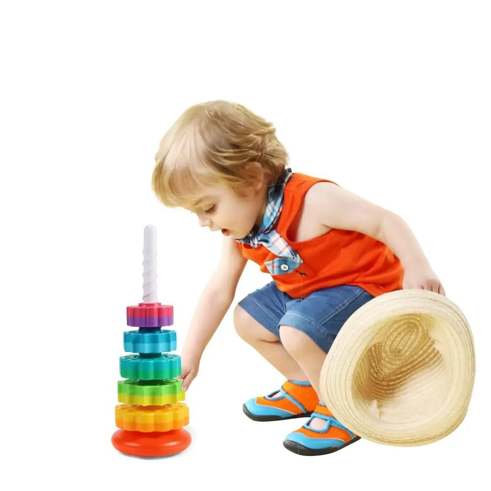 Montessori Rotating Rainbow Tower