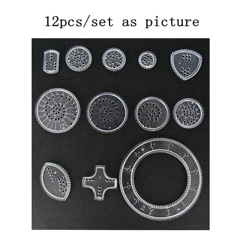 Geometric Spirograph Drawing Set