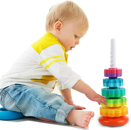 Montessori Rotating Rainbow Tower