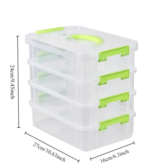 4 Layers Stackable  Organizer Box