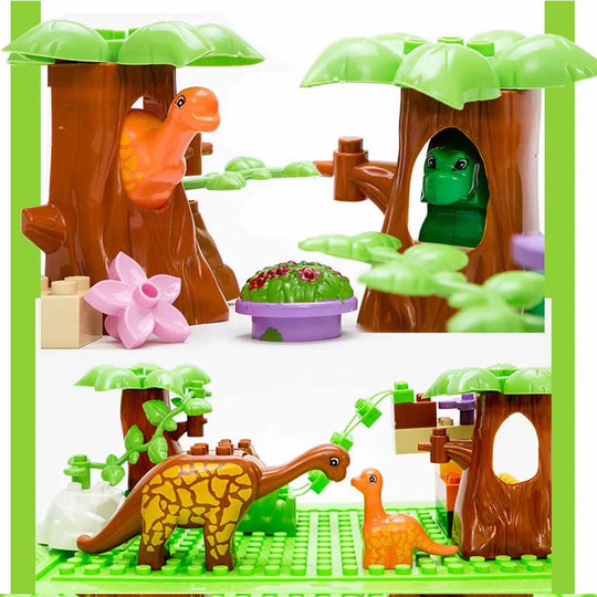 43Pcs Dino Valley Building Blocks