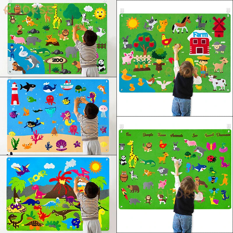 Montessori Storytelling Felt Board Set