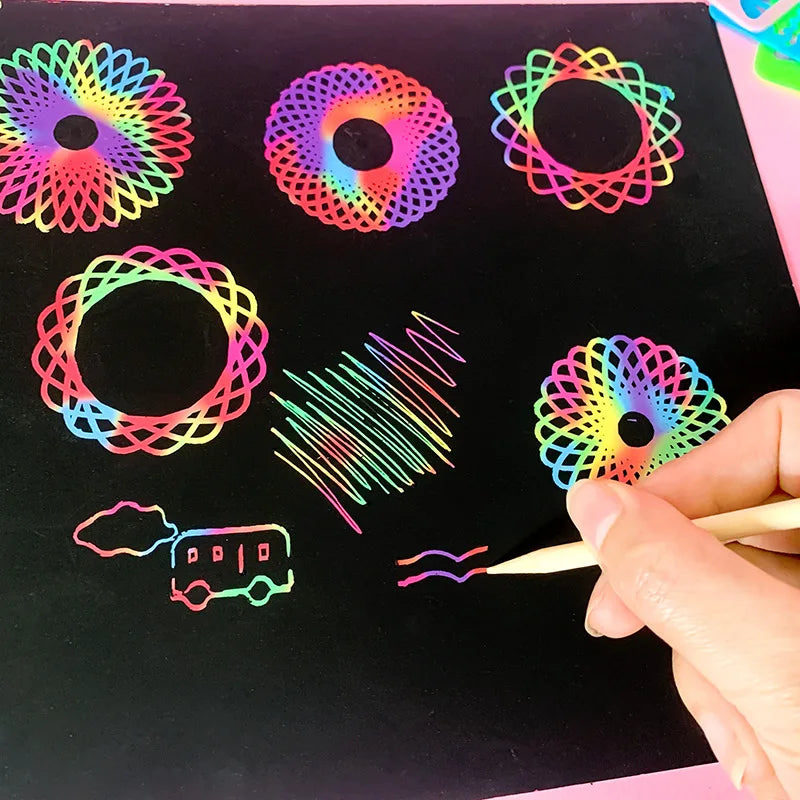 Geometric Spirograph Drawing Set