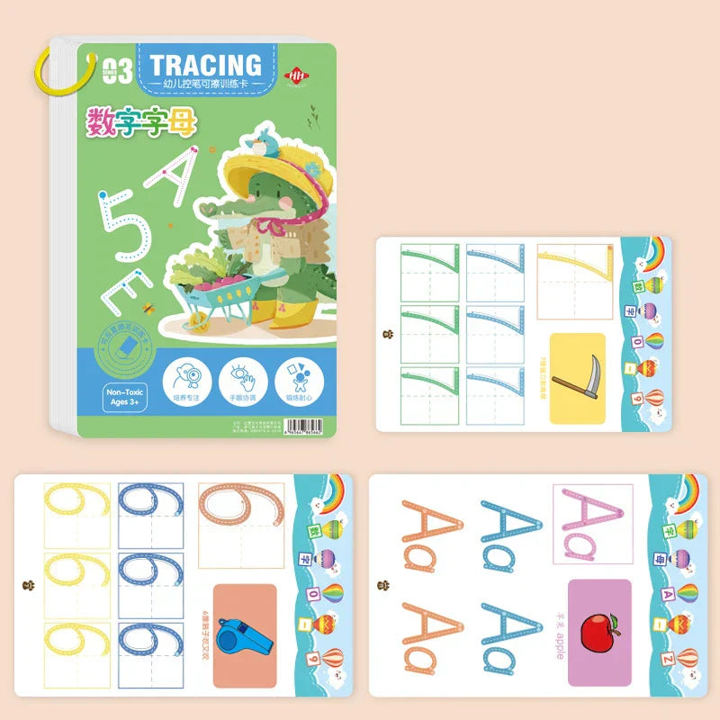 Montessori 32-Page Tracing Workbook