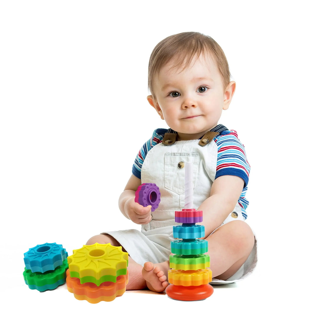 Montessori Rotating Rainbow Tower