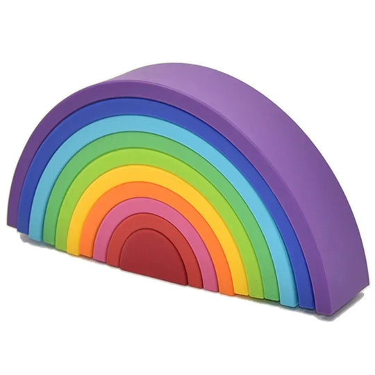 Rainbow Montessori Soft Block Silicone Building