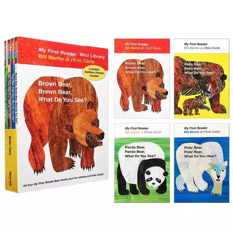 4 Books Brown Bear