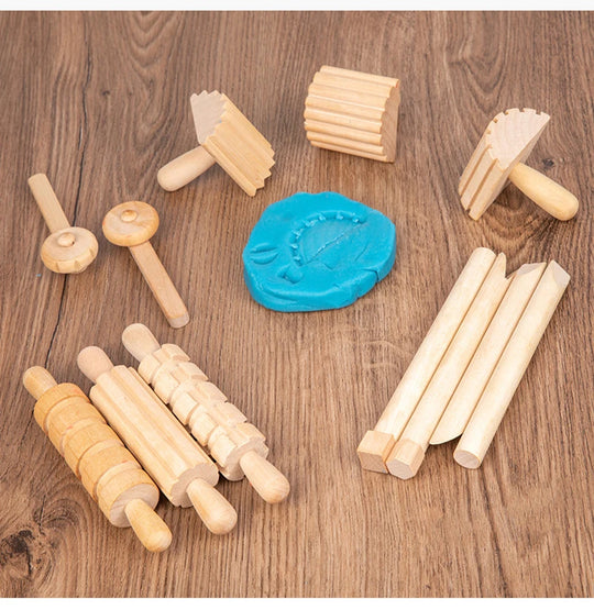 Wooden Play Dough Set