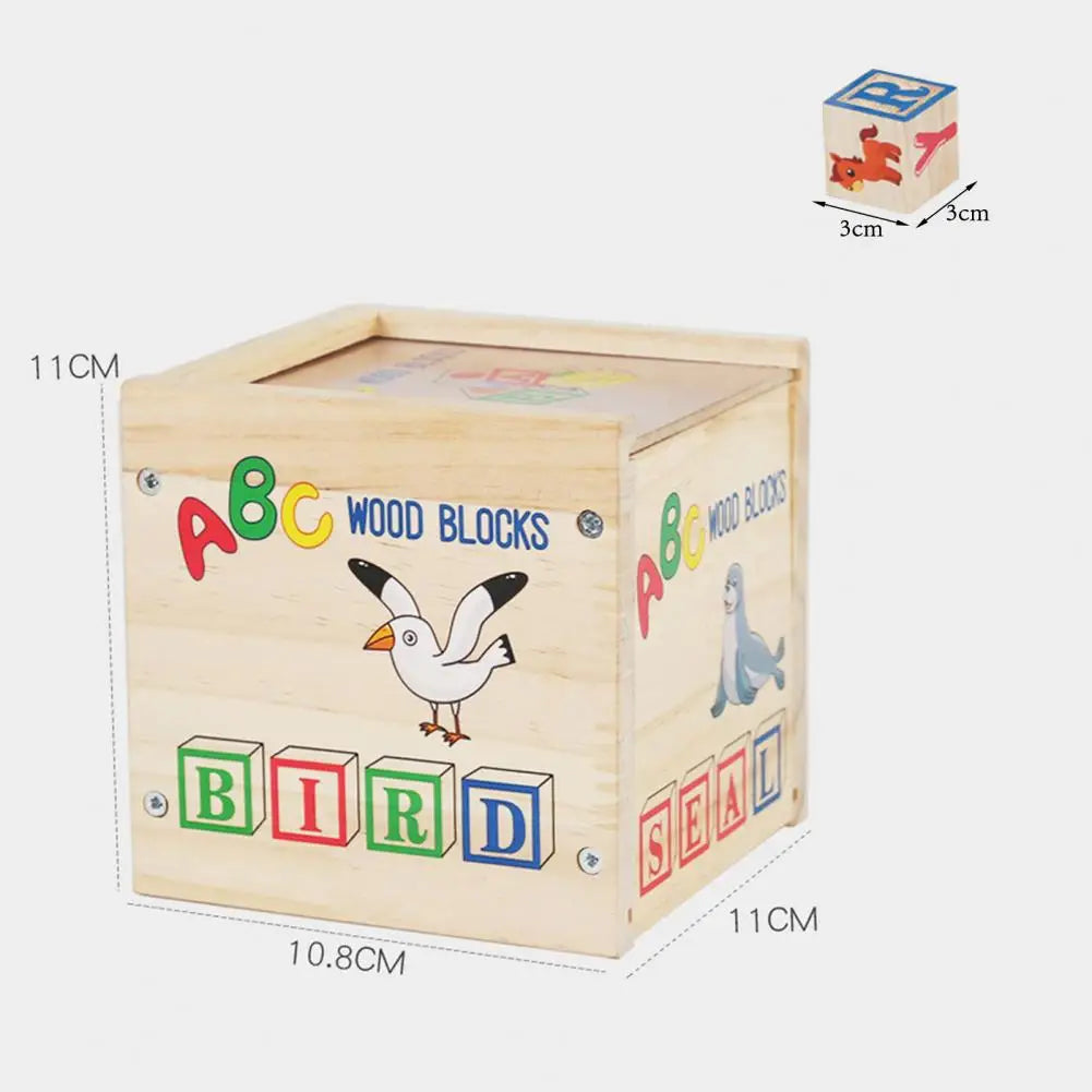 Alphabet Wooden Building Block Abc & Number