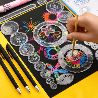 Geometric Spirograph Drawing Set