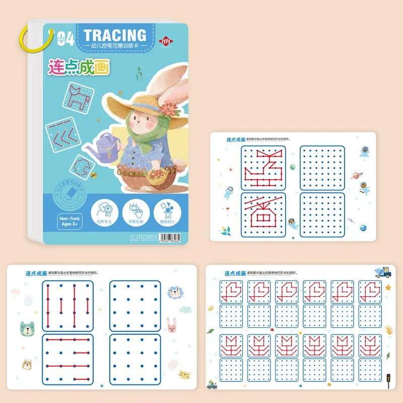 Montessori 32-Page Tracing Workbook