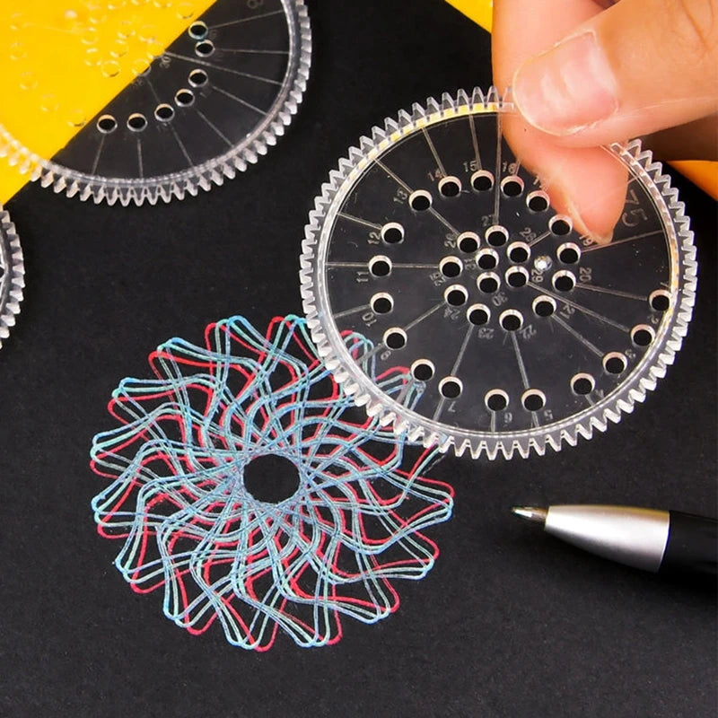 Geometric Spirograph Drawing Set