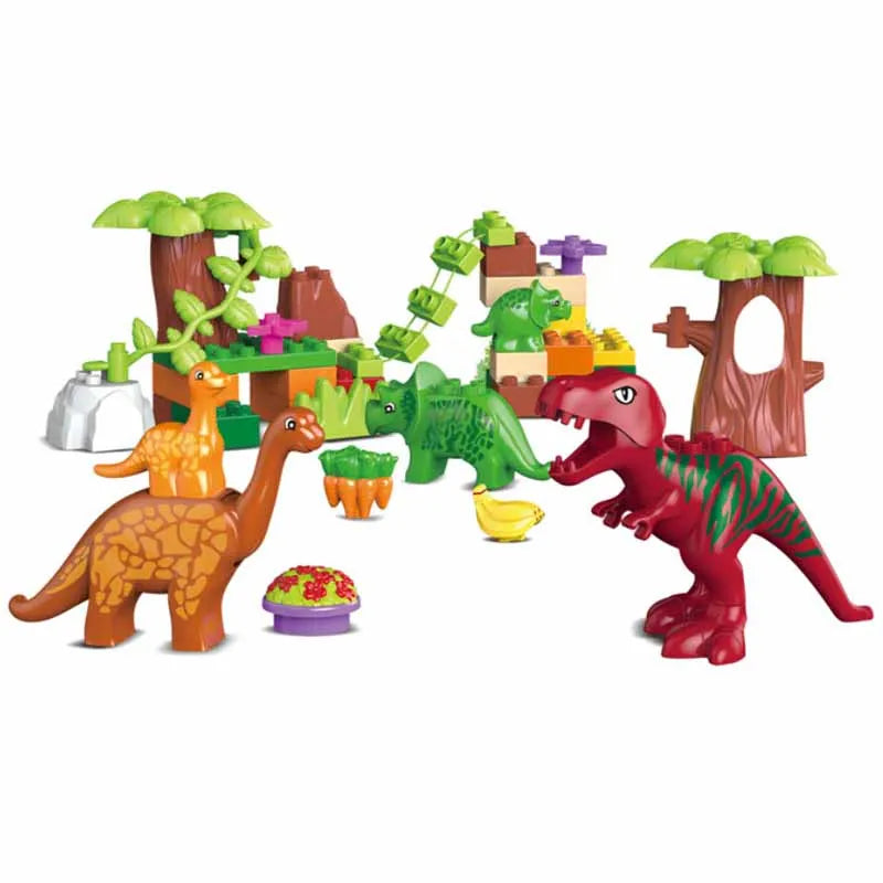 43Pcs Dino Valley Building Blocks