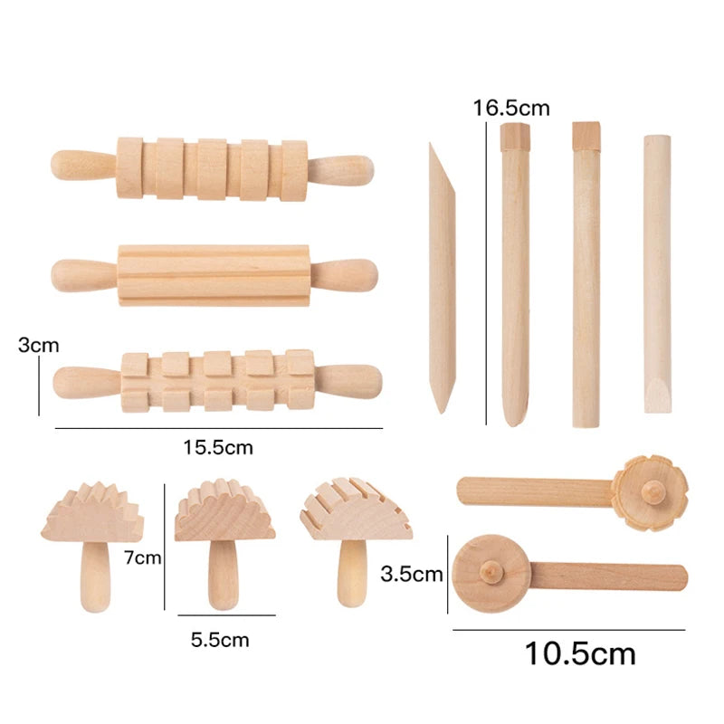 Wooden Play Dough Set