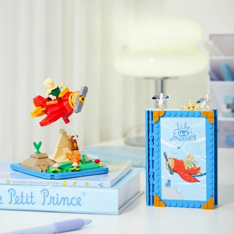 Prince Airplane Bookend Building Blocks