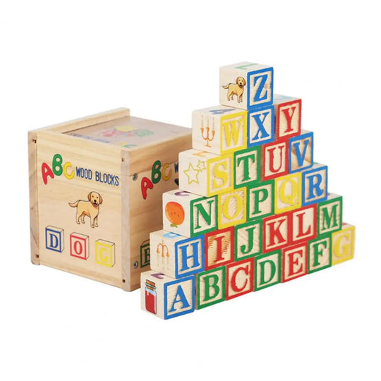 Alphabet Wooden Building Block Abc & Number