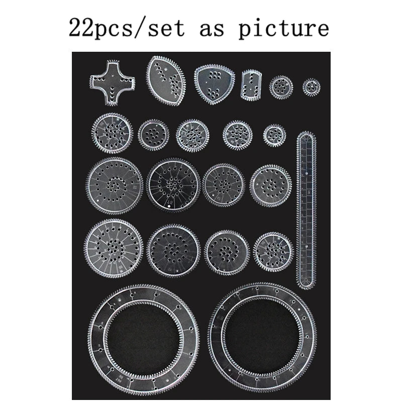 Geometric Spirograph Drawing Set