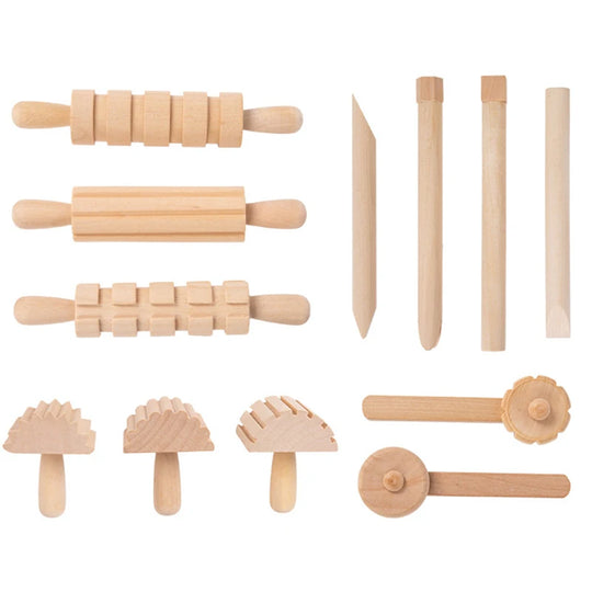 Wooden Play Dough Set