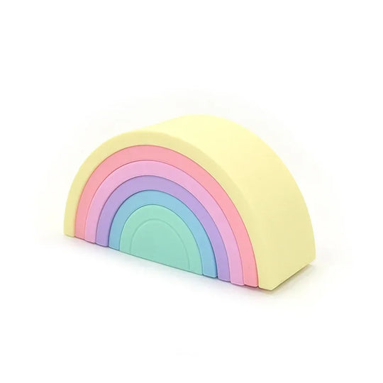 Rainbow Montessori Soft Block Silicone Building