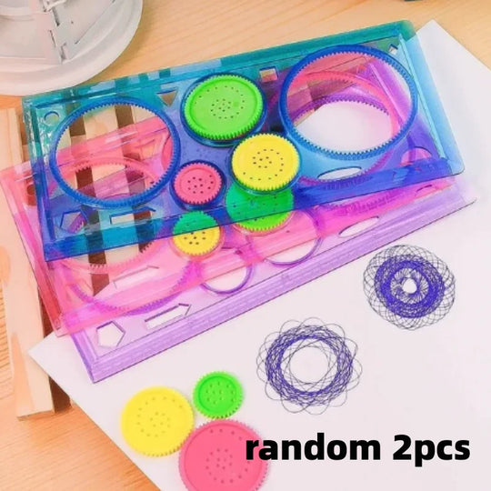 Geometric Spirograph Drawing Set