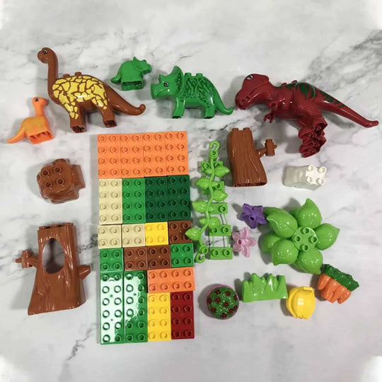 43Pcs Dino Valley Building Blocks