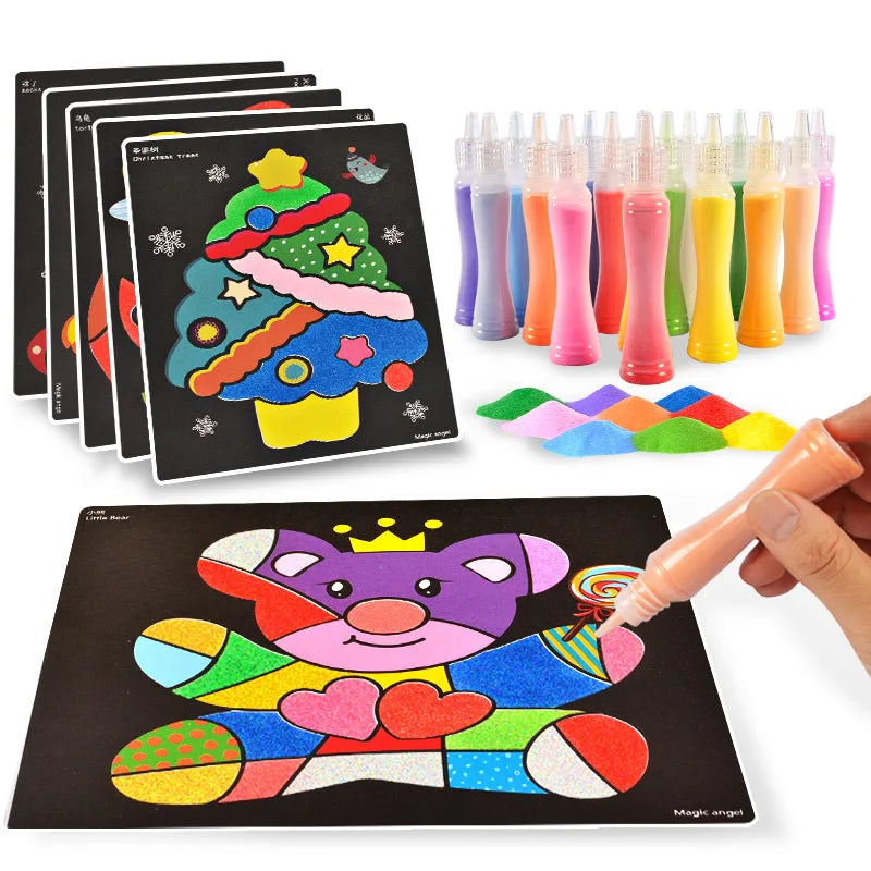 Color Powder Painting Set  Luminous Material