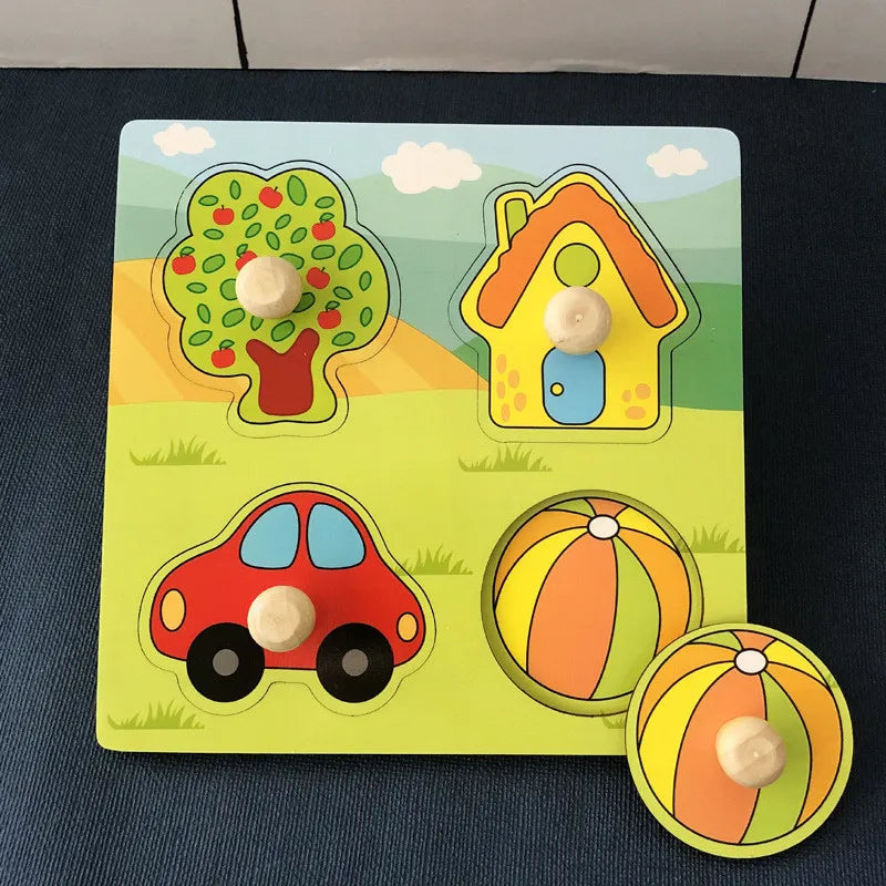 Montessori Wooden Puzzle for Babies